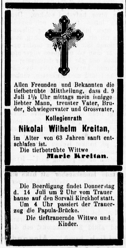Николай-Вильгельм (Николай-Родерих) Крейтан 1892 Некролог-.jpg