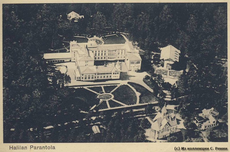 Санаторий в Халила с высоты птичьего полета на почтовой открытке начала 1930-х гг.