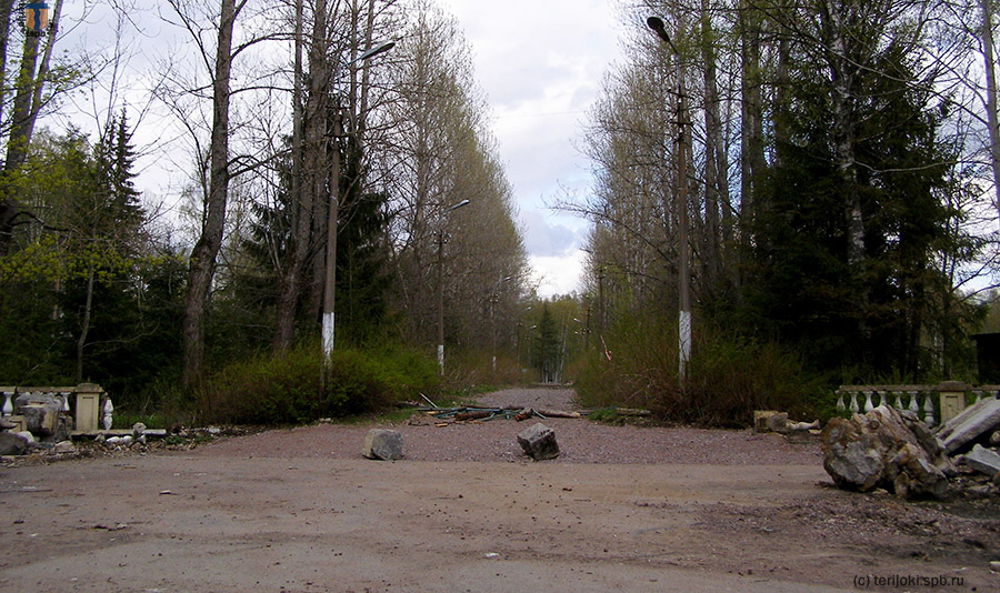 Главные ворота пионерлагеря «Восток-6» со стороны ул. Уютной, 2014 г.