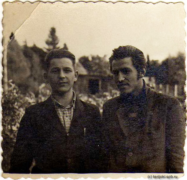 Зеленогорск, 1952 г. Лев Зайцев и Слава Федосеев