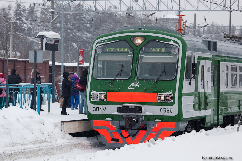 Зеленогорск. Новые пригородные электропоезда