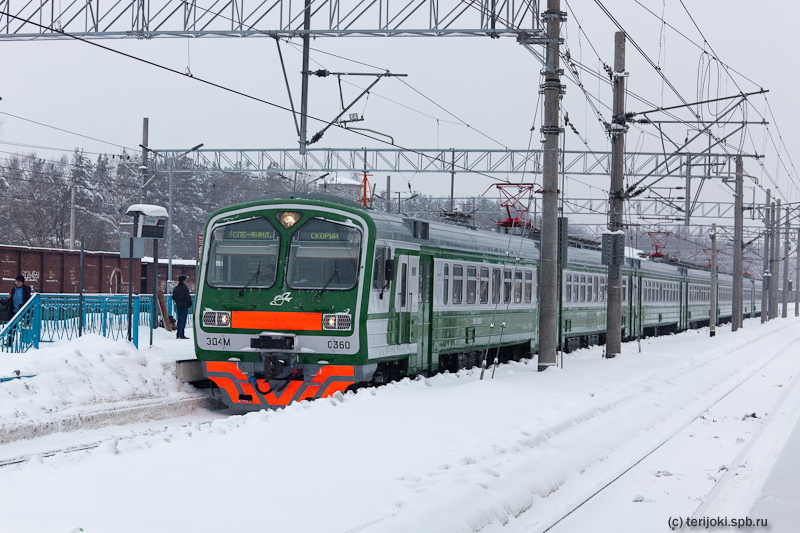 Зеленогорск. Новые пригородные электропоезда