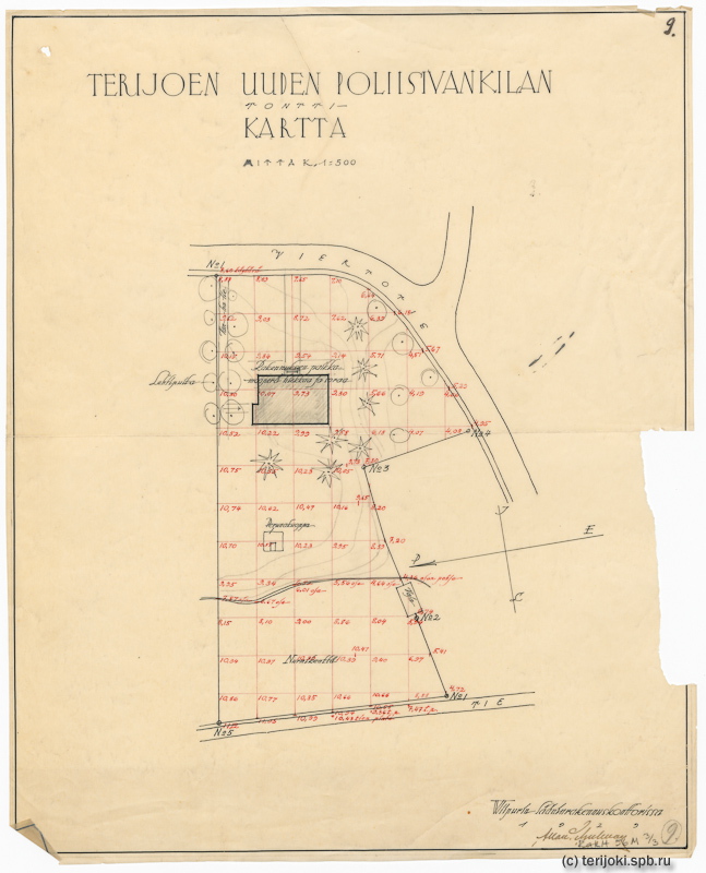 Проект "нового" здания полиции Терийоки, 1930 г.