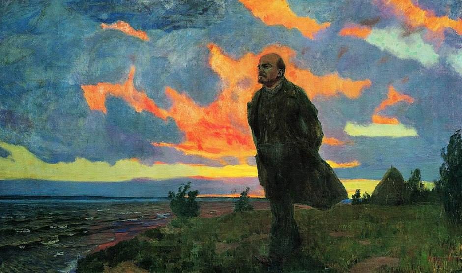 «Ленин в Разливе в 1917 Году», А. Рылов, 1934 год.jpg