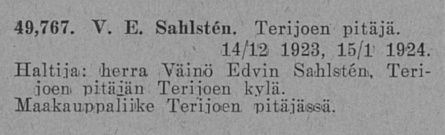 1923-24г. фирма перешла к сыну Вяйнё.jpg