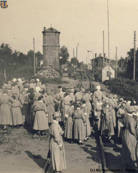 Финские лотты у пограничного моста, фотооткрытка с указанной датой 4 июля 1925 г.
(c) Из коллекции С. Ренни sr_Rajajoki_lotty_1921-01.jpg