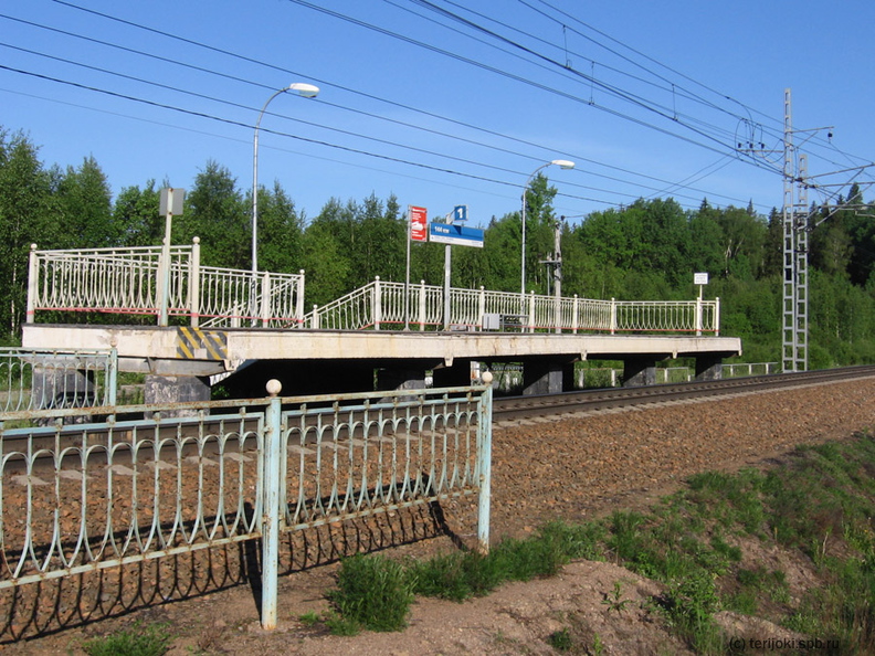 О. п. 144 км. Вид пассажирской платформы со стороны ж.д. линии. Фото: Шефер В.Д., 1 июня 2016 г. VDSh_144km_01.jpg