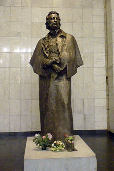 М. К. Аникушин. Памятник А.С Пушкину на станции метро Черная речка. 1982 г.