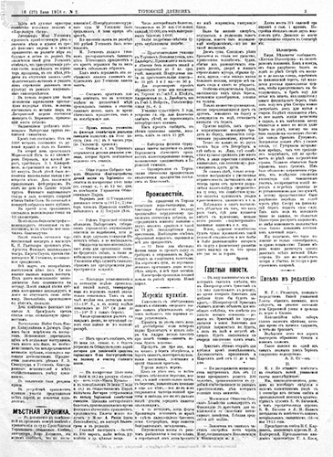 Газета «Териокский Дневник», №2 от 16/29 июня 1913 г. Страница 3