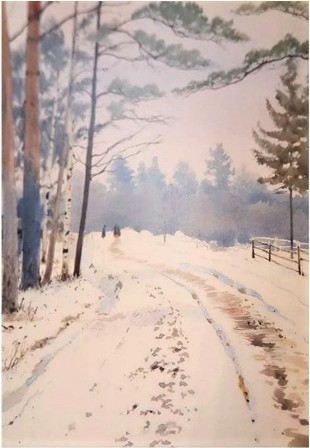 Мустамяки. Зимний пейзаж 1913.jpg