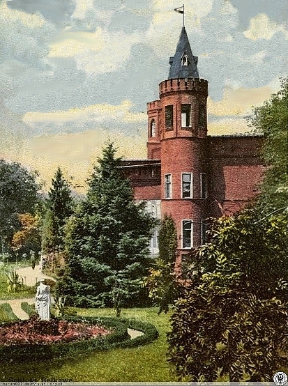 Замок Вучиховского в Польше, конец 19 века.