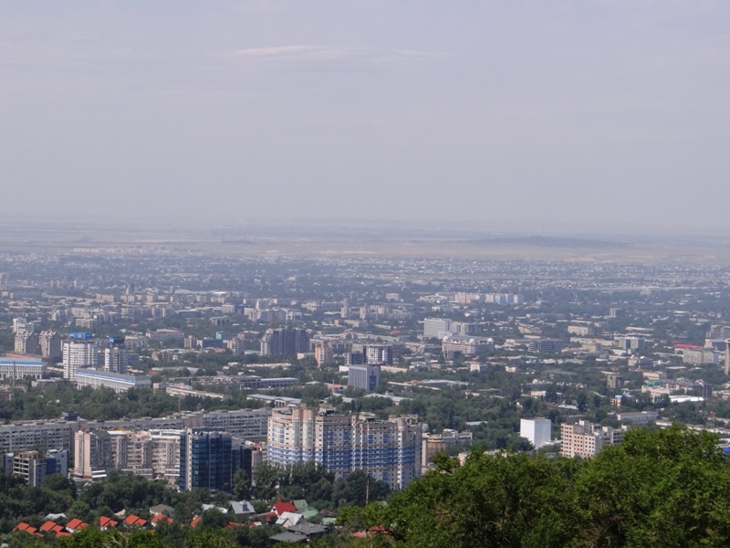Вид на город с горы Кок-Тюбе.
