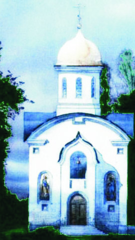 Спасо-Преображенская часовня с алтарем и звонницей в поселке Репино