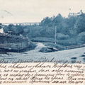 Вид с перекрёстка шоссе на Райволу и шоссе в Койвисто у моста