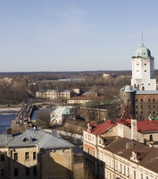 3. На Часовой башне. Вид на замок.