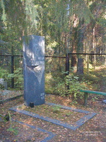 Комаровское кладбище. Могила художника Н. Альтмана, 2001 год.