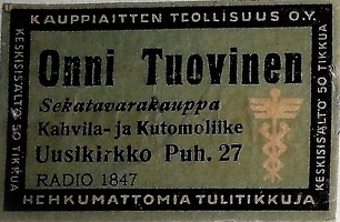 Uusikirkko Onni Tuovinen