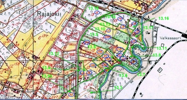 Рис 44б Карта межевания с районом финской дороги