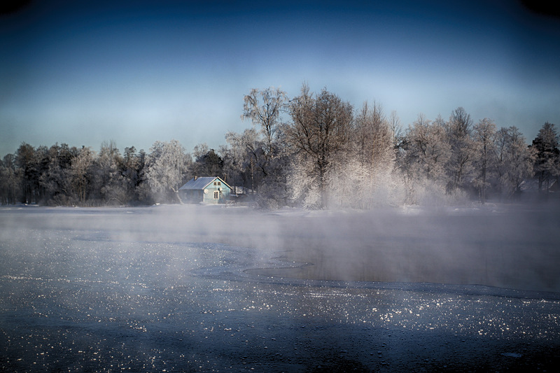 18.01.2013. Крещенский мороз в Приозерске. Фото Г. Гуринского