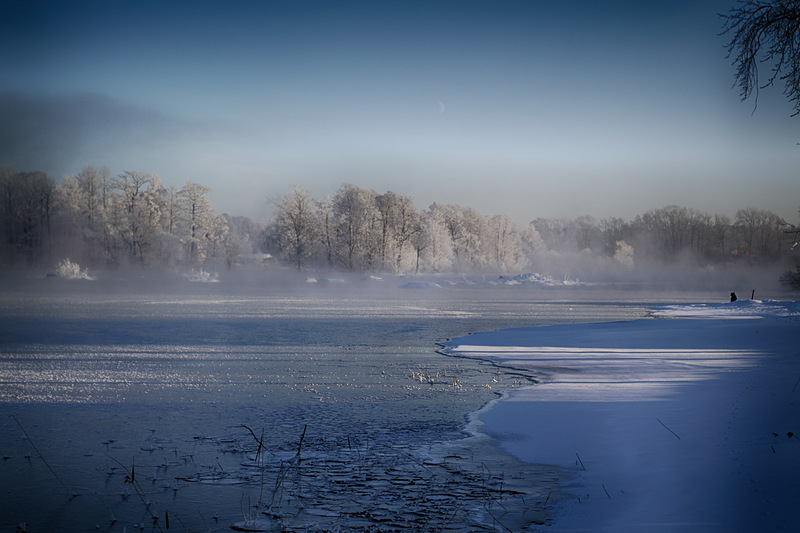 18.01.2013. Крещенский мороз в Приозерске. Фото Г. Гуринского